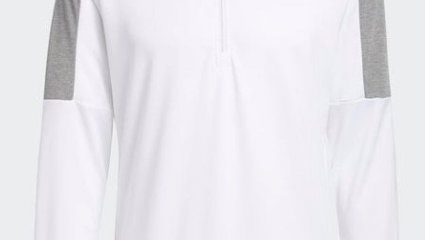 ADIDAS 1/4 ZIP UPF LIGHTWEIGHT LAYERING TOP